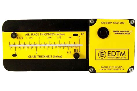 laser glass thickness measurement|glass gauge measuring tool.